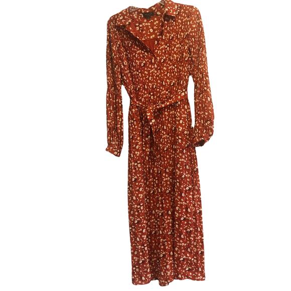 Selected Femme Floral Flowy pleats maxi dress ditsy floral ASOS Sz 8 Blogger Fav - Picture 5 of 16